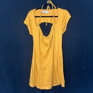 Free People Yellow Dress